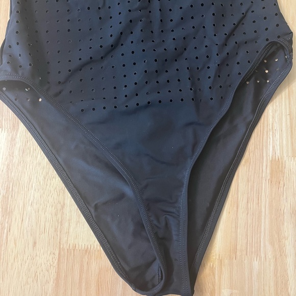 Cushnie et Ochs Black Violette Perforated Bodysuit Sz S - Picture 7 of 16